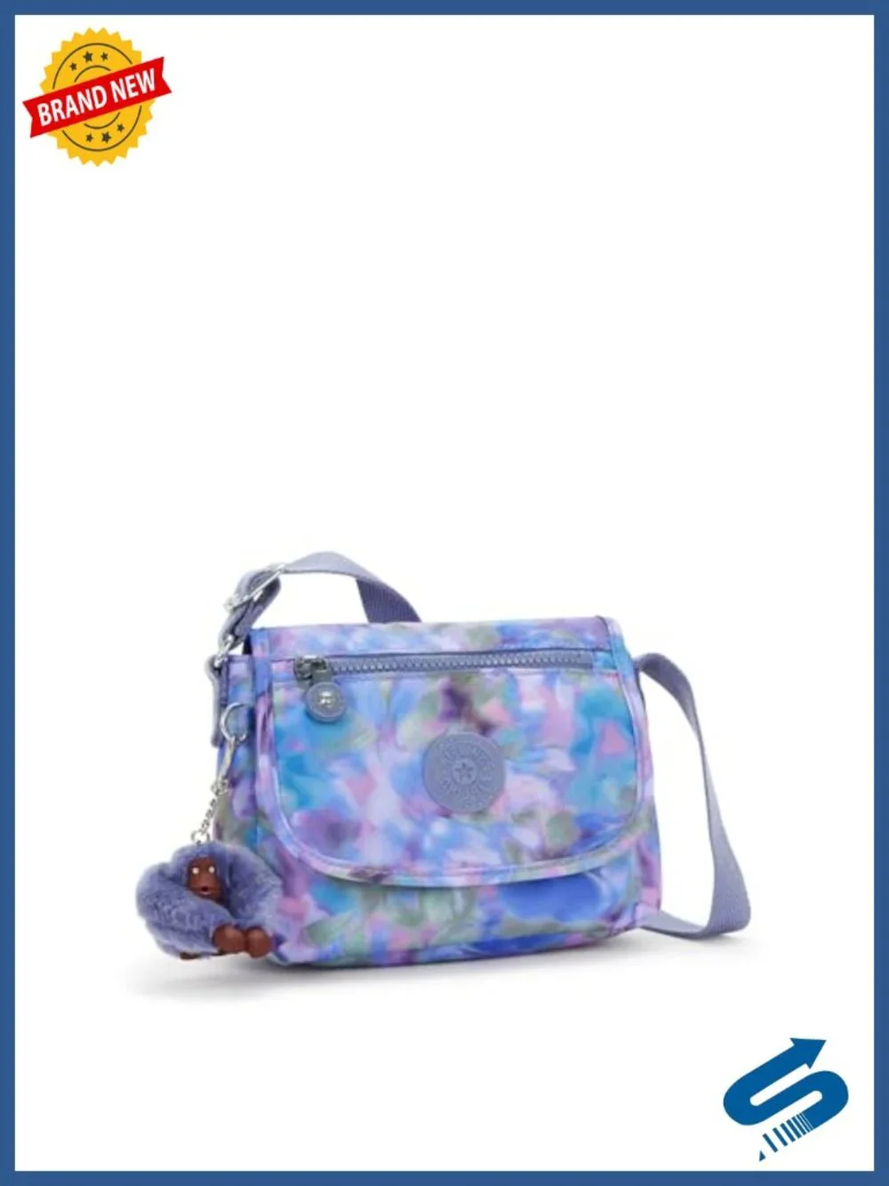 Kipling Sabian Mini Crossbody Bag Nylon Adjustable Strap